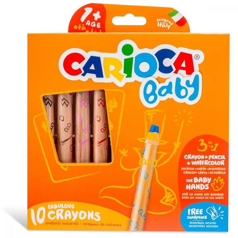 Carioca Baby Jumbo Ahşap Gövdeli Boya Kalemi 10lu 