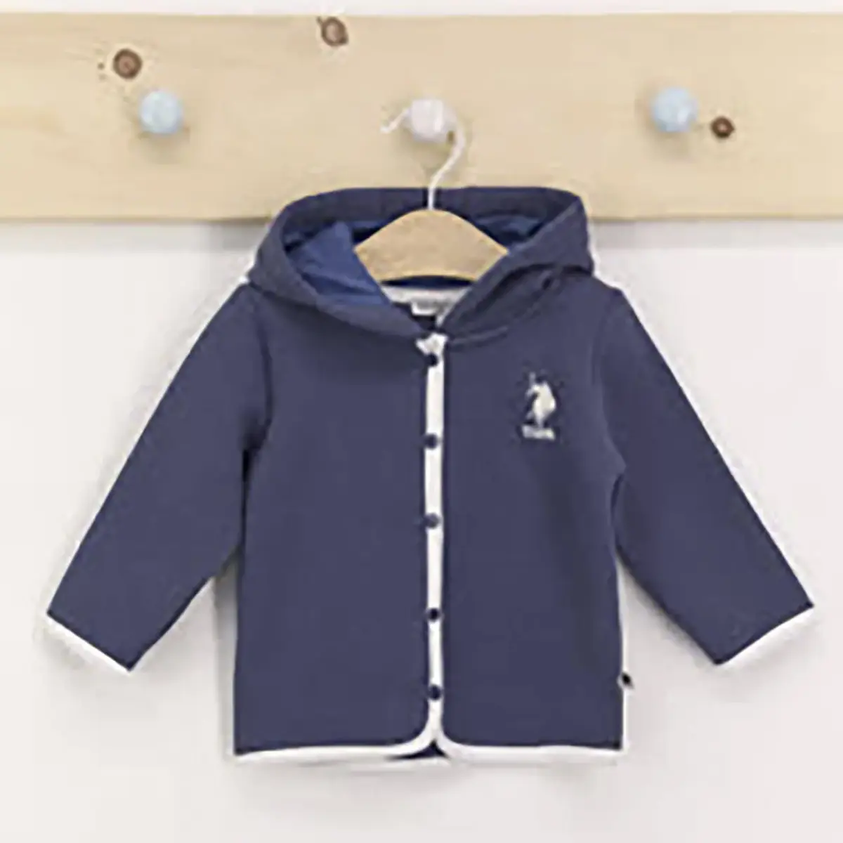 U.S. Polo Hırka Kapüşonlu Koyu İndigo