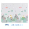 Coolmats Bulutlar-Dağlar Katlanabilir Oyun Matı 200x130x1 Cm