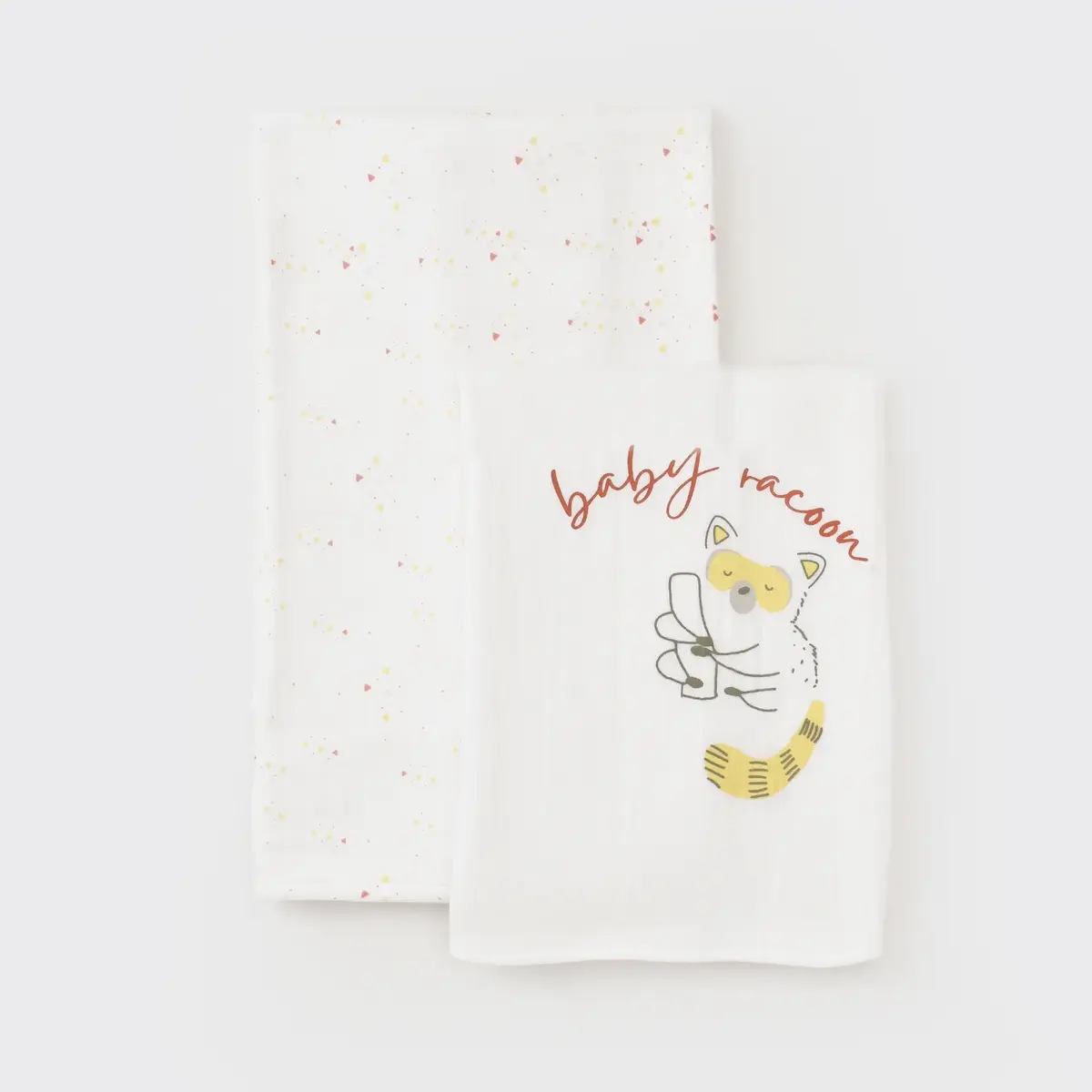 Bibaby Organik Battaniye Müslin Baby Racoon Lemon Grass