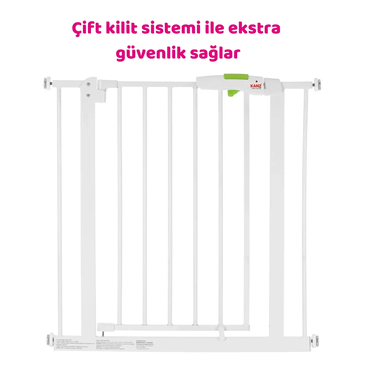 Kanz Safety Gate Güvenlik Kapısı 76 cm Beyaz