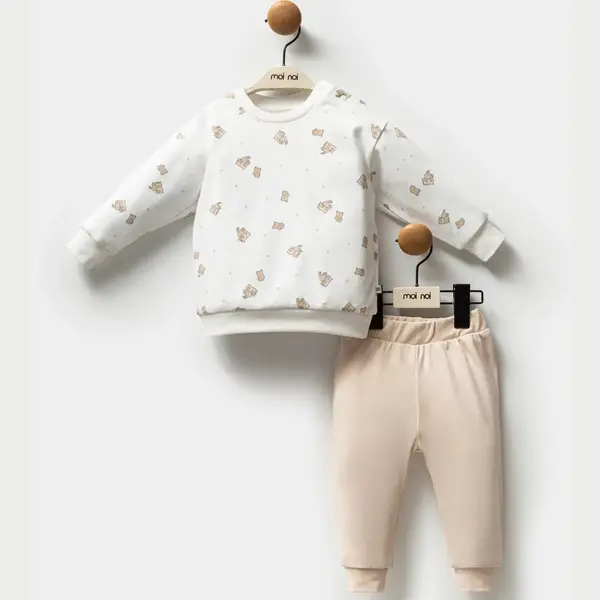 Moi Noi 2li Takım Tavşan Ekru