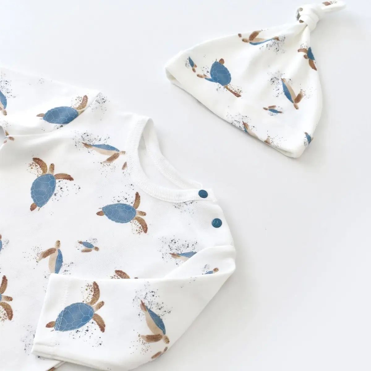 Bibaby Organik Tulum Takımı Tüllü Caretta In Live Taş - İndigo