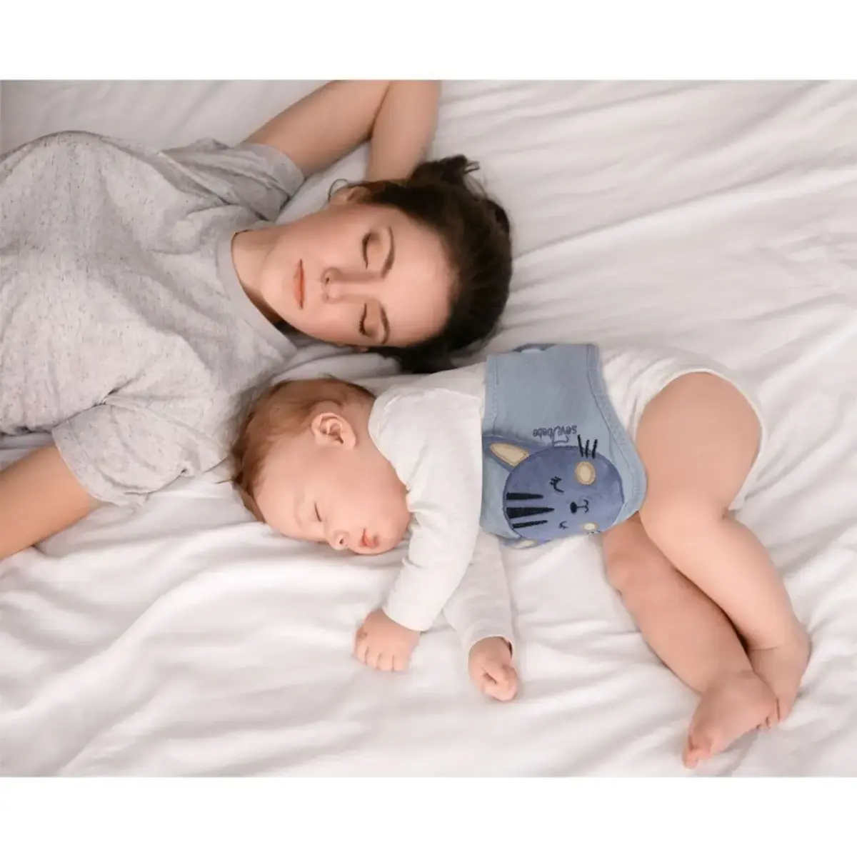 Sevi Bebe Gaz Giderici Kiraz Çekirdekli Bebek Bel Bandı Gri