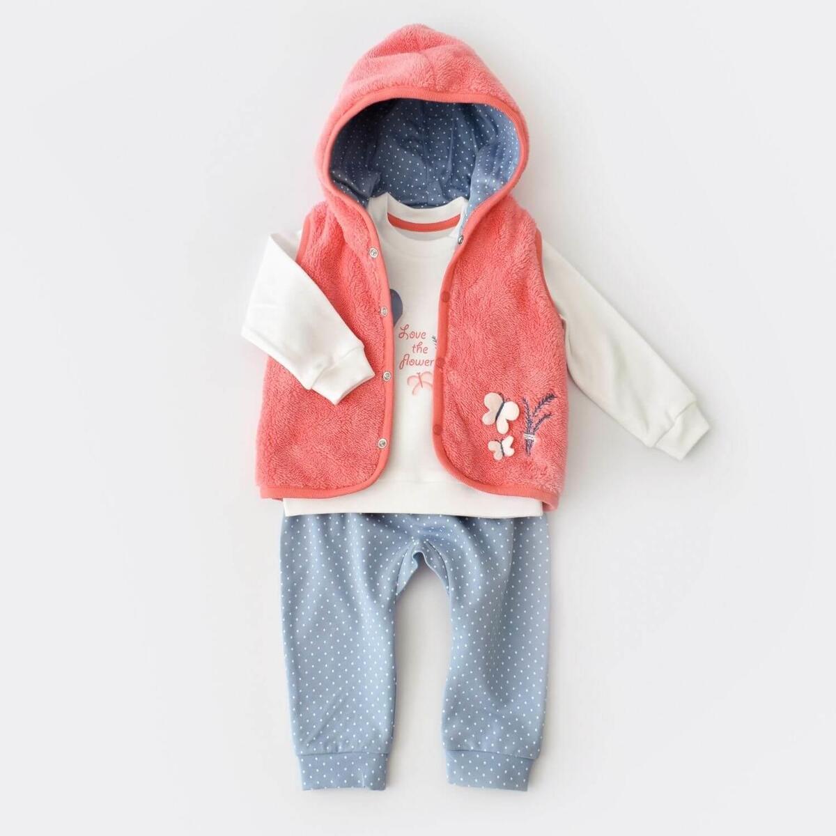 Bibaby Organik 3lü Takım Wild Flowers Coral