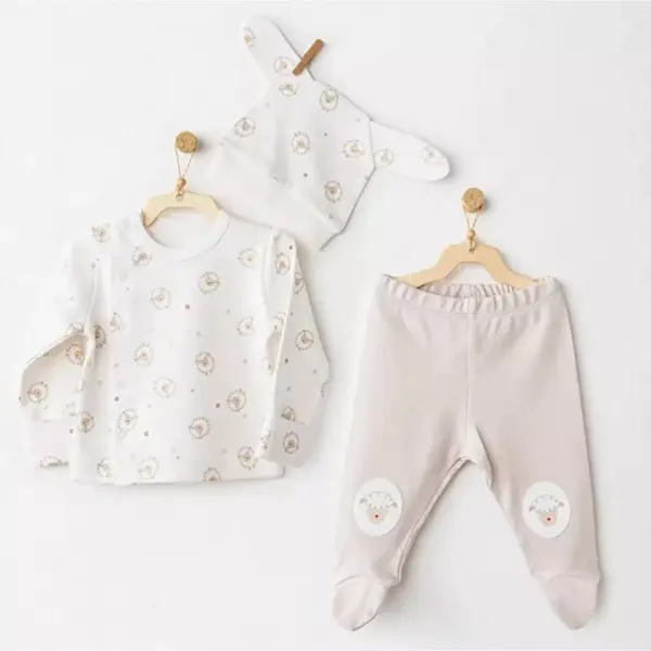 Andy Wawa Zıbın Takımı 3lü Tinny S Sheeps Ekru