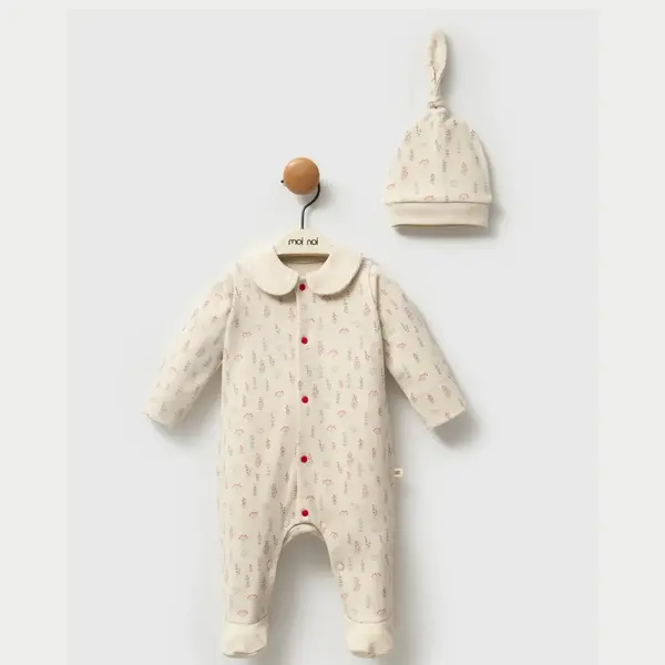 Moi Noi Şapkalı Tulum Kokina Bej