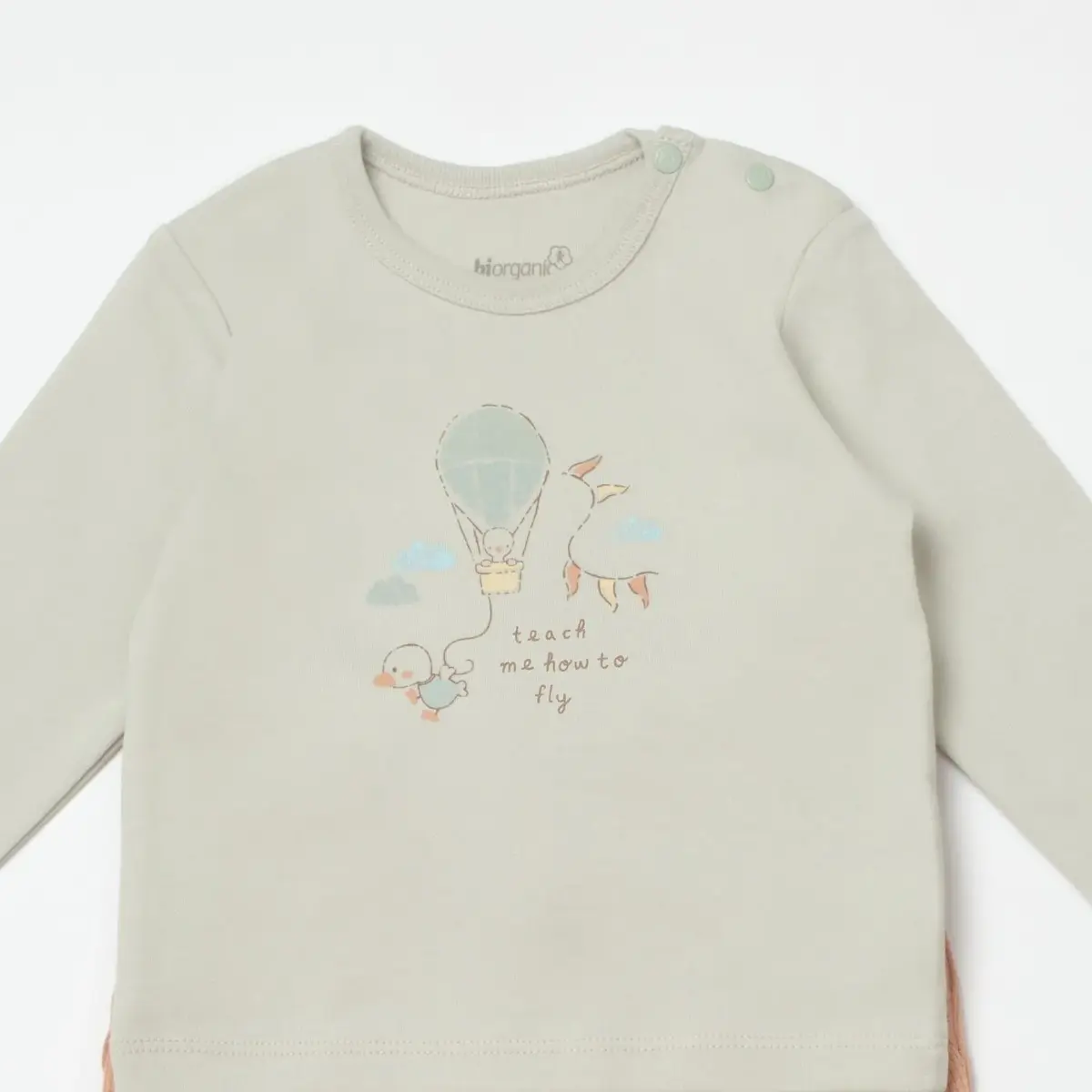 Bibaby Organik 2li Takım Teach Me Kırmızı - Kahverengi - Mint