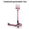 Globber Elite Deluxe Işıklı Scooter Pembe