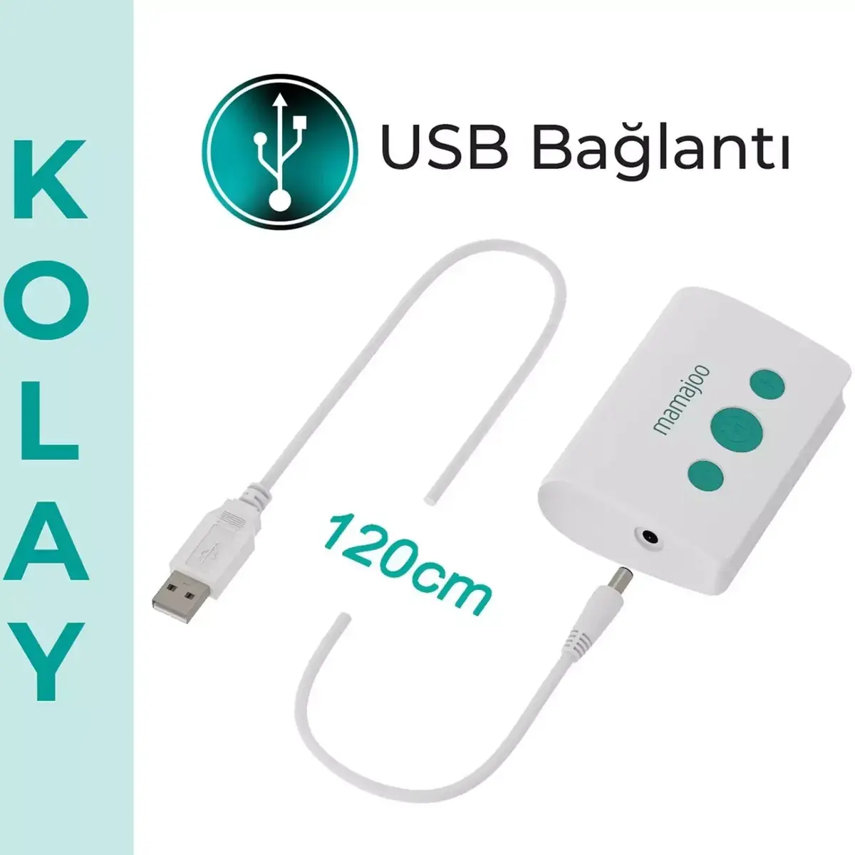 Mamajoo Elektronik USB Tekli Göğüs Pompası & Anne Sütü Saklama Kabı 160 ml