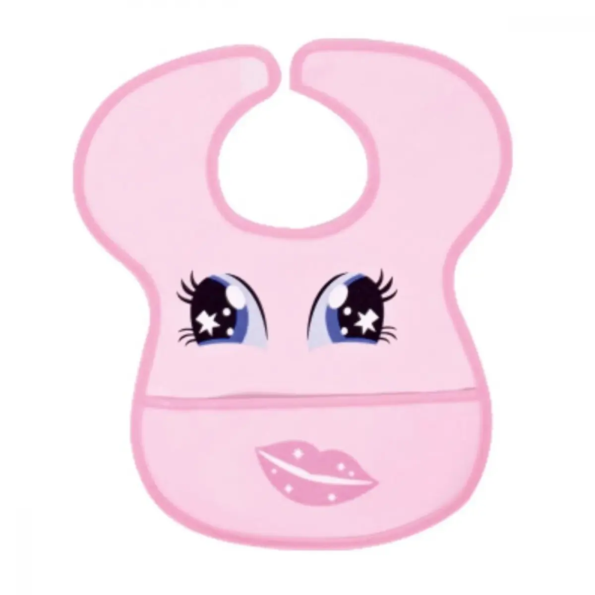 Sevi Bebe Cırtlı Muşamba Önlük Pembe