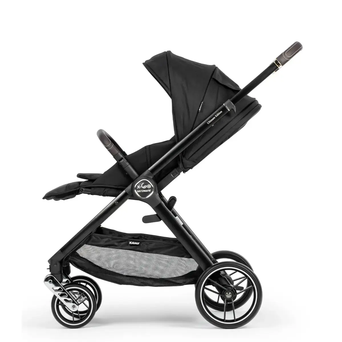 Kanz X-Go Ultimate Travel Sistem Bebek Arabası Silver Siyah