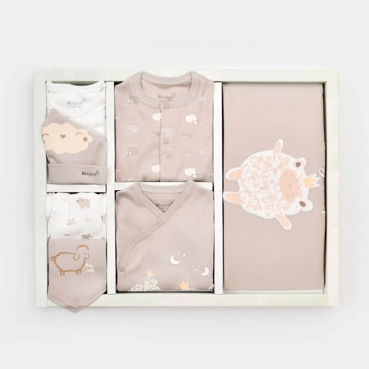 Bibaby Organik Hastane Çıkışı 10lu Curly Sheep Bej