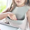 Oioi Yemek Seti Tabak Kaşık Önlük Powder Grey