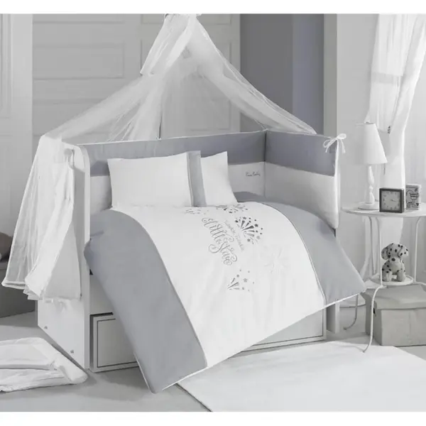 Pierre Cardin Deluxe Little Stars in White Bebek Uyku Seti 80x130