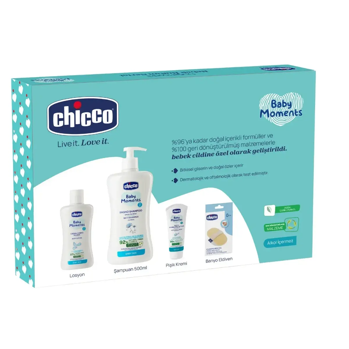 Chicco Bebek Bakım Seti (Çanta Hediyeli)