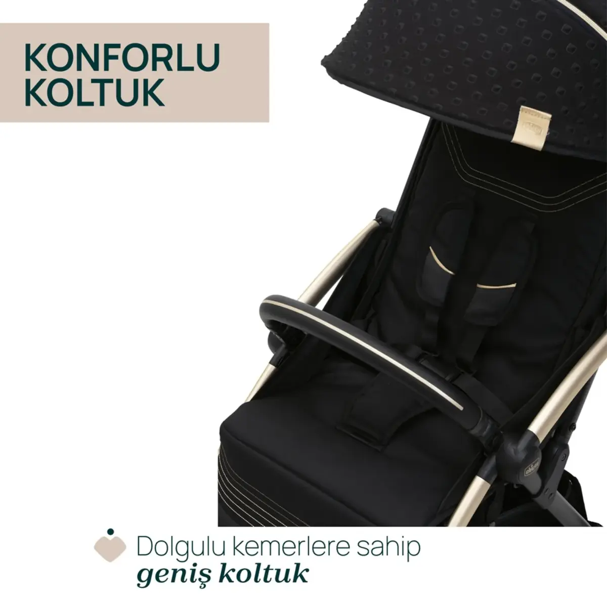 Chicco Goody XPlus Kabin Bebek Arabası Black Re_Lux