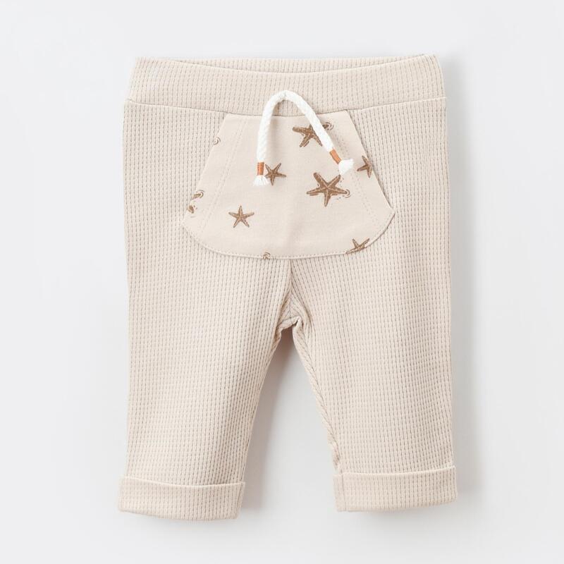 Bibaby Organik Pantolon Patiksiz Magic Starfish Latte