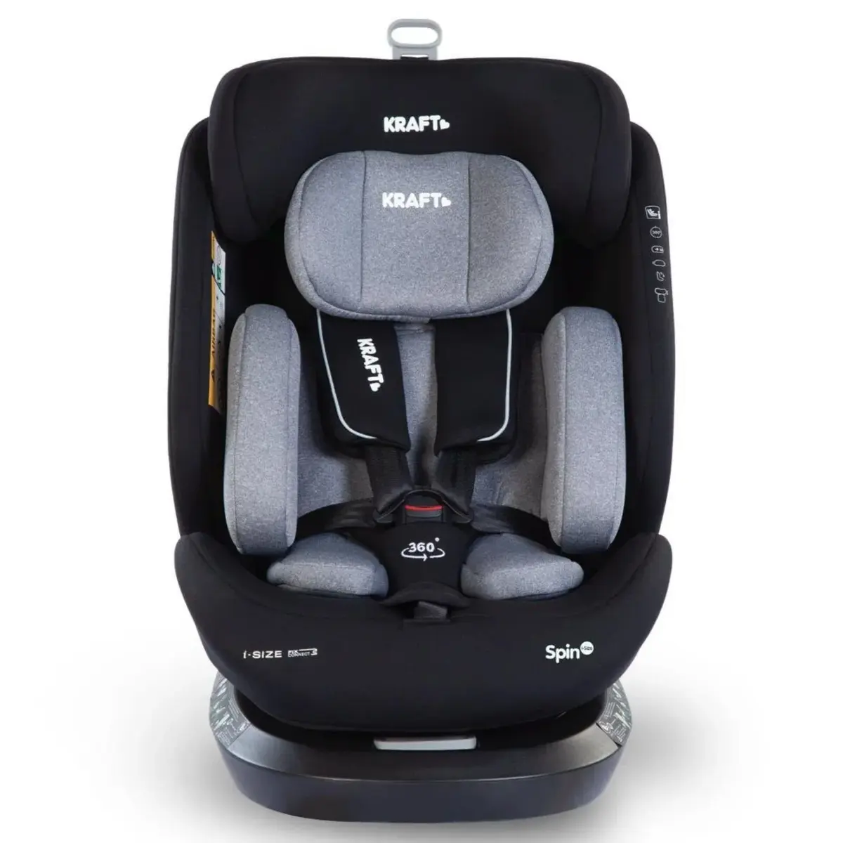 Kraft Spin I-Size Oto Koltuğu 0-36 Kg Grey