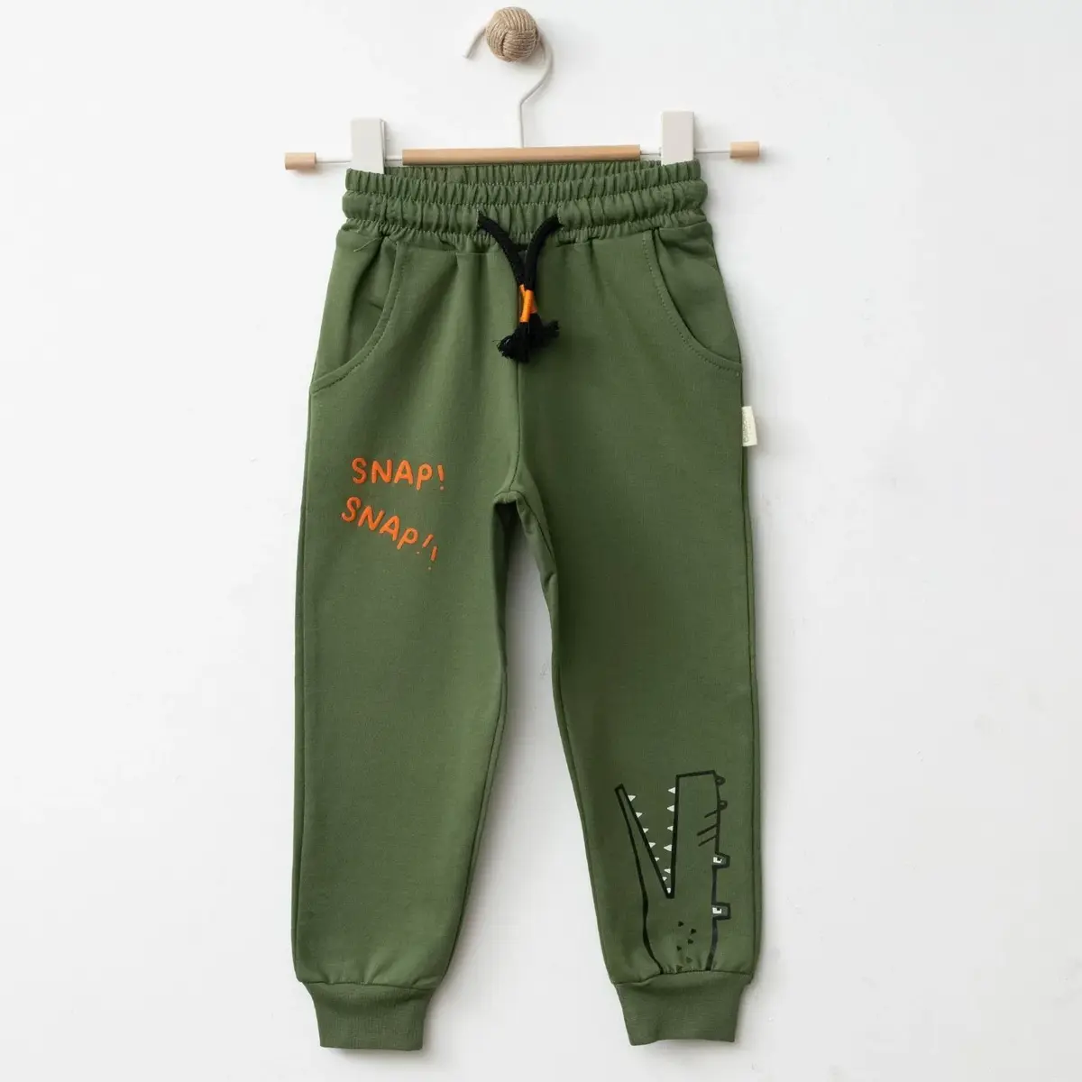 Bebolly Eşofman Altı Snap Baskılı Haki Bebolly Eşofman Altı Snap Baskılı Haki