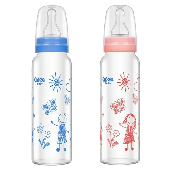 Wee Baby Isıya Dayanıklı Cam Biberon 240 ml