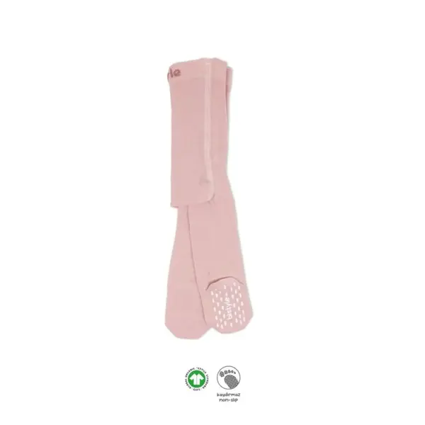 Bistyle Çorap Külotlu Kaymaz Penye Basic Pembe