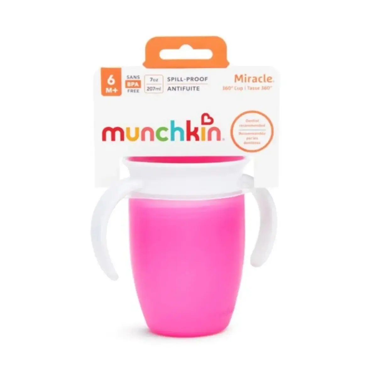 Munchkin Mucize 360° Alıştırma Bardağı 6ay+ 207ml Pembe