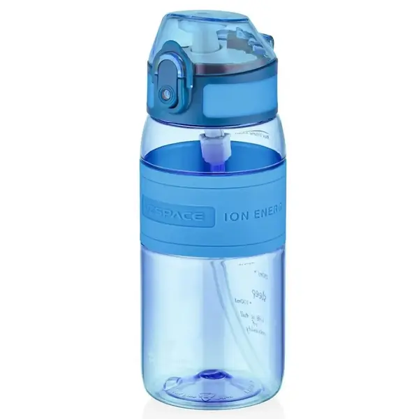 Uzspace Tritan Pipetli Suluk 440 ml Koyu Mavi