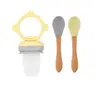OiOi Püre Meyve Ve Sevze Alıştırıcı + Mama Kaşığı 2li Mellow Yellow