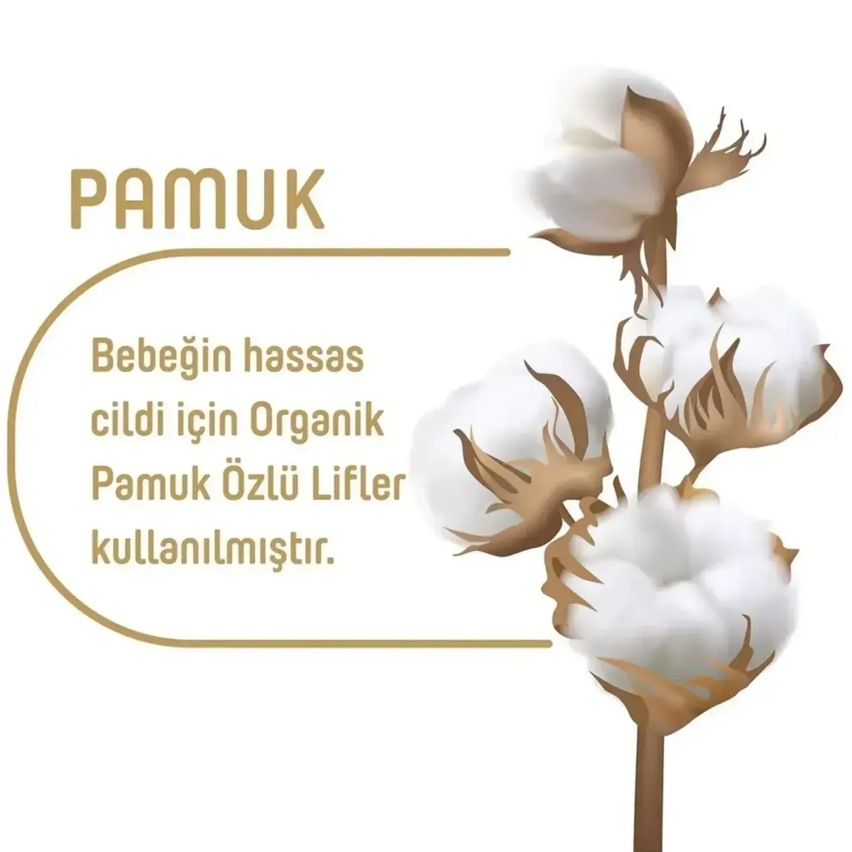 Pure Baby Organik Pamuklu Bebek Islak Havlu 90lı x12