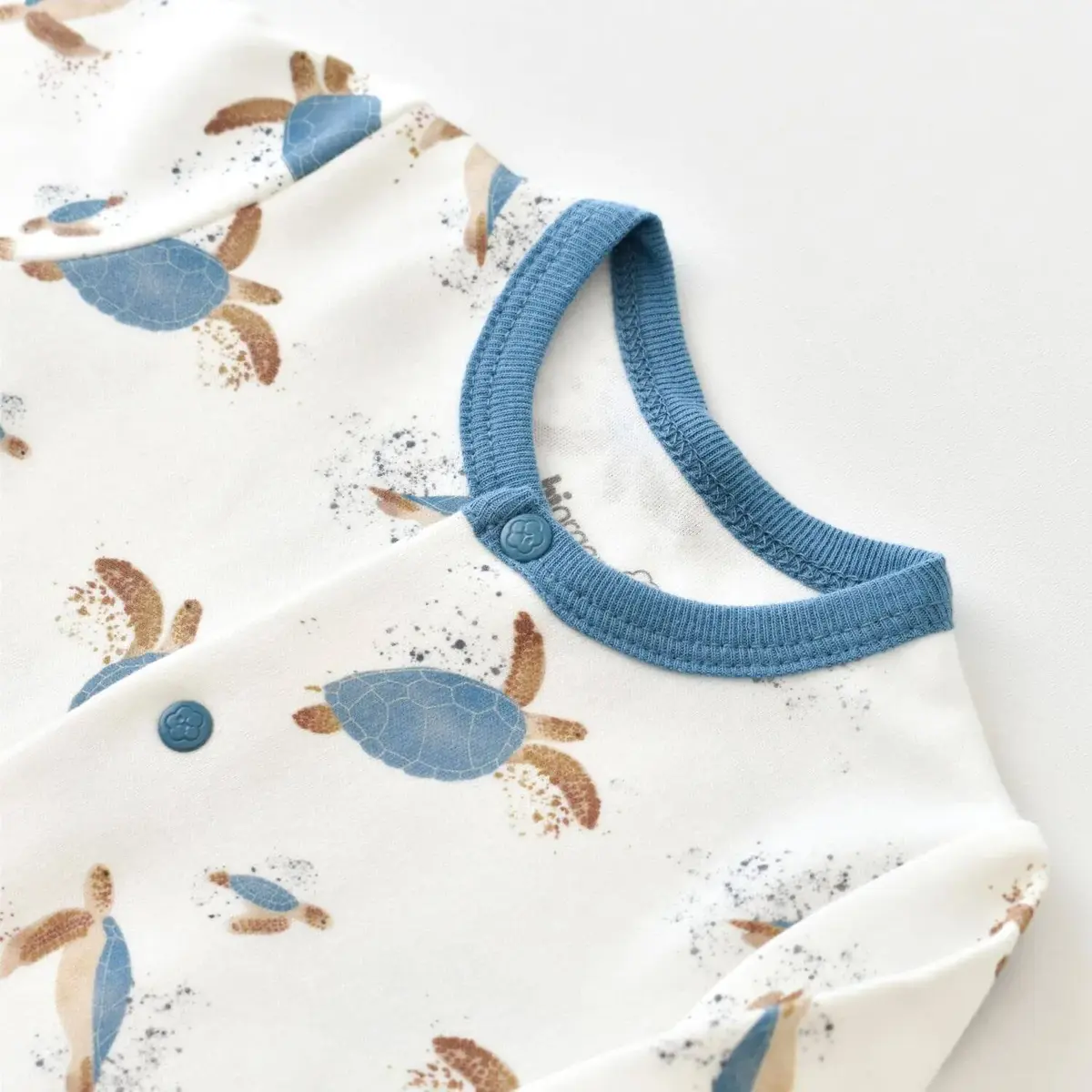 Bibaby Organik Tulum Takımı Tüllü Caretta In Live Ekru - İndigo