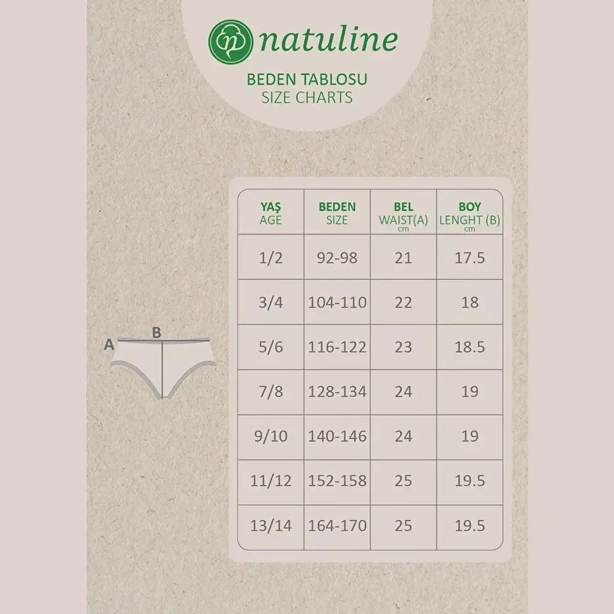 Natuline Organik Külot Kroşatalı Ribana 3lü Beyaz