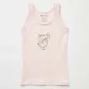 Natuline Organik Atlet Likralı Spring Bird 2li Pembe - Ekru
