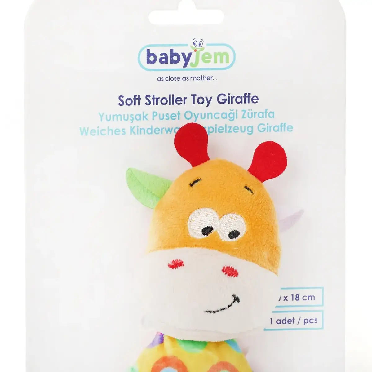 Babyjem Desenli Yumuşak Sarı Zürafa