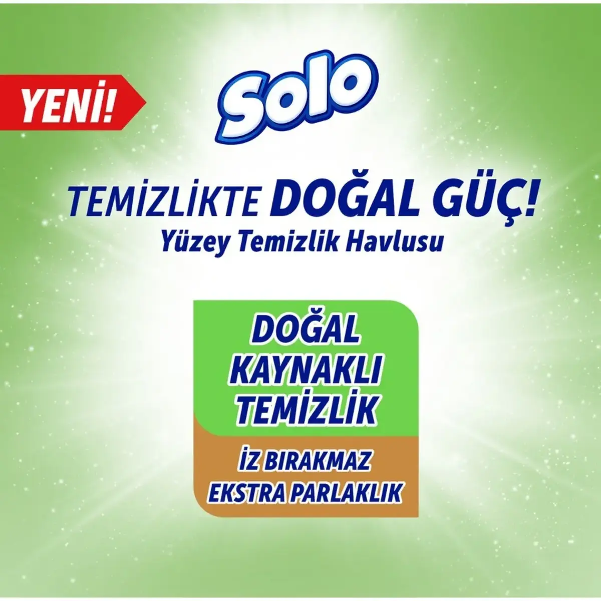 Solo XL Yüzey Temizlik Havlusu Doğal Güç Beyaz Sabun 100lü