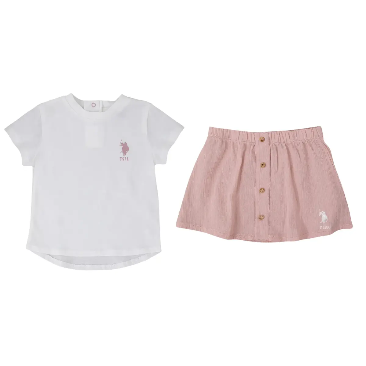 U.S. Polo 2li Takım T-Shirt Krem