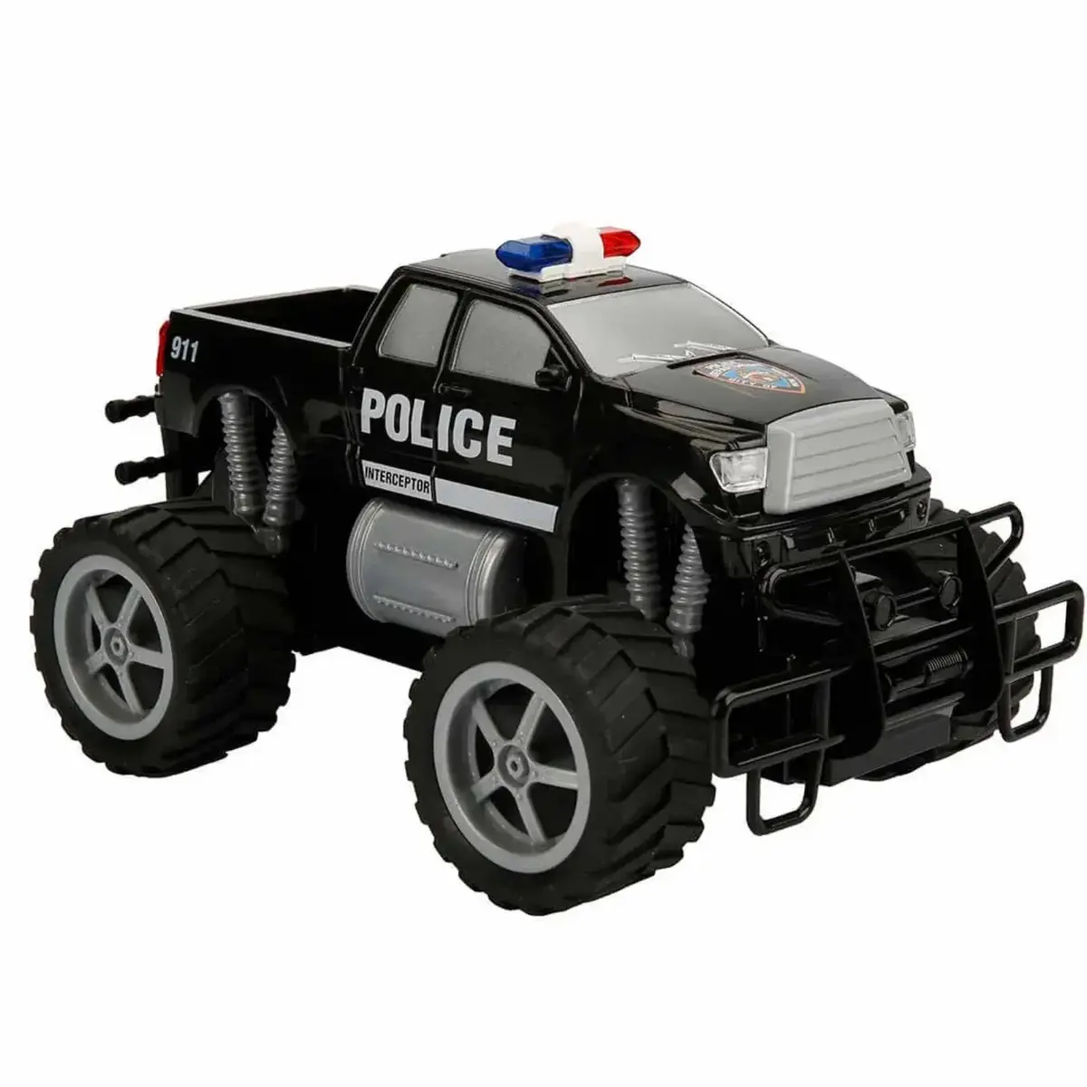 Uzaktan Kumandalı Jumbo Wheels Usb Şarjlı Işıklı Polis Arabası 1:18