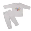 Mini Damla Pijama Takımı Dinazorlu Mavi