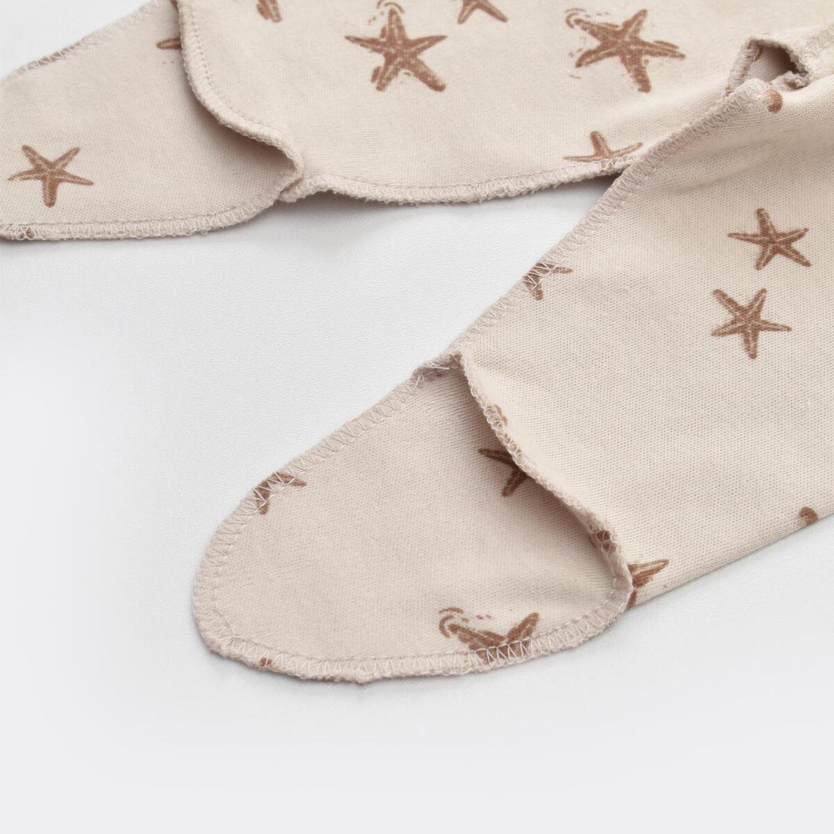Bibaby Organik Zıbın Takımı Magic Starfish Prematüre Latte