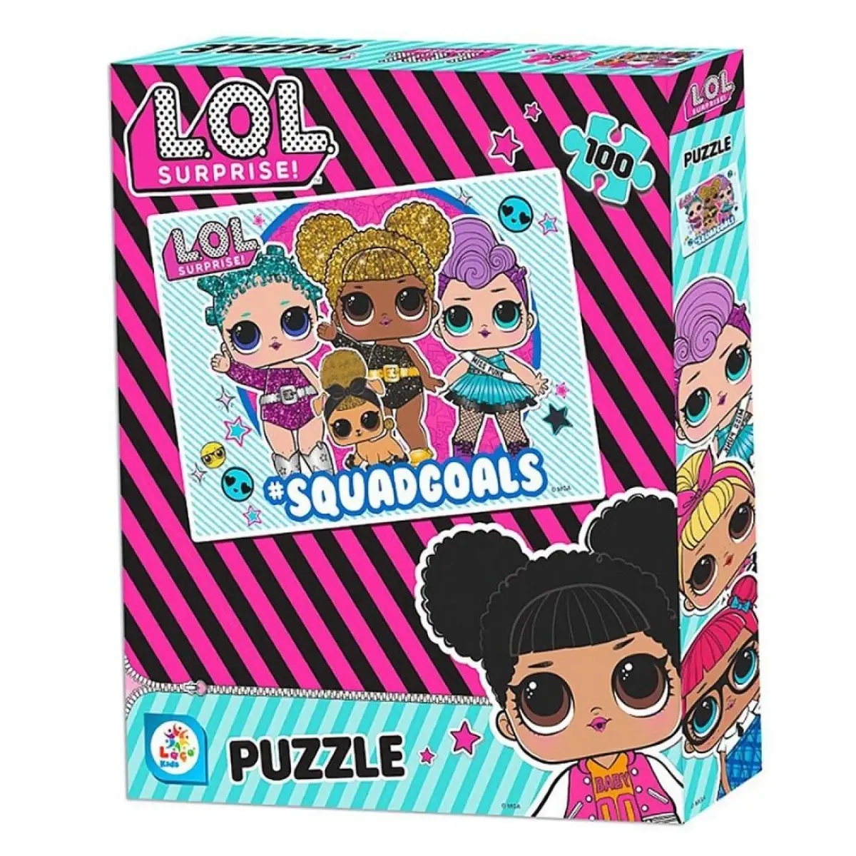Laço Kids Lol 100 Parça Kutu Puzzle 
