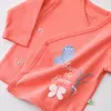 Bibaby Organik Zıbın Takımı 3lü Wild Flowers Coral