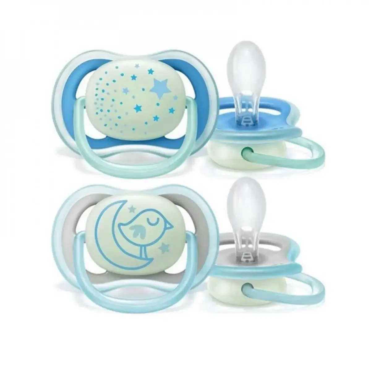 Philips Avent SCF376/21 Ultra Air Karanlıkta Parlar Silikon Emzik 6-18 Ay Erkek