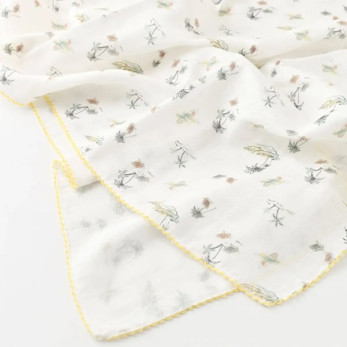 Bibaby Müslin Battaniye Palm Ekru