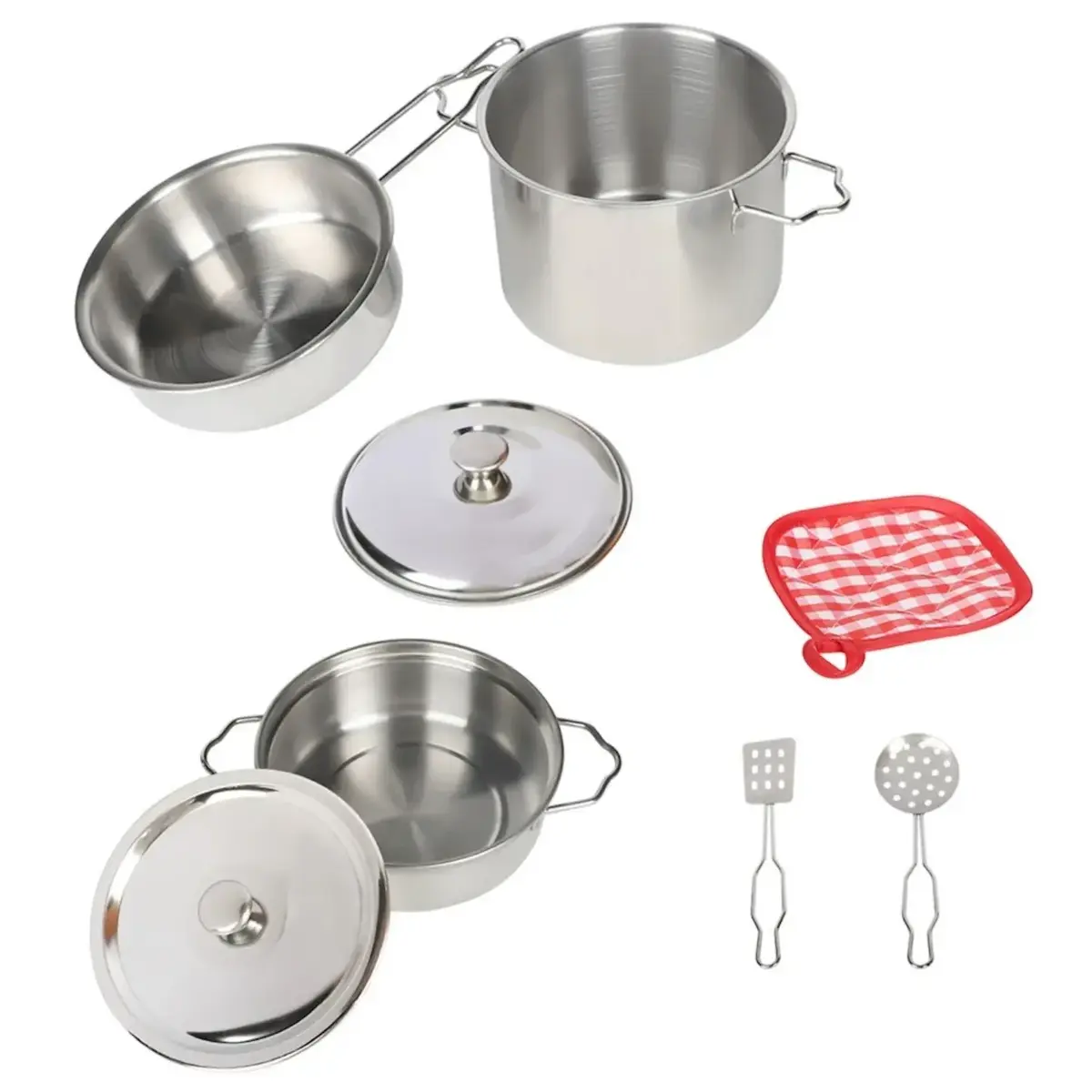 Vardem Çelik Tencere Tava Seti 8 Parça