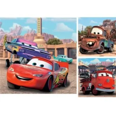 Ravensburger 3x49 Parçalı Puzzle Walt Disney Cars2  Yarış-092819