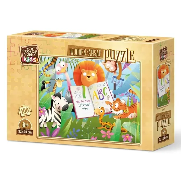 Art Kids Orman Okulu Ahşap Puzzle 100 Parça