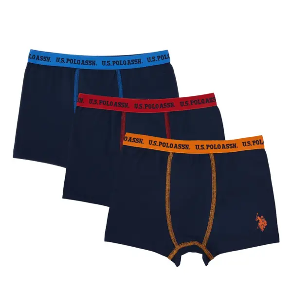U.S. Polo Boxer 3lü Lacivert