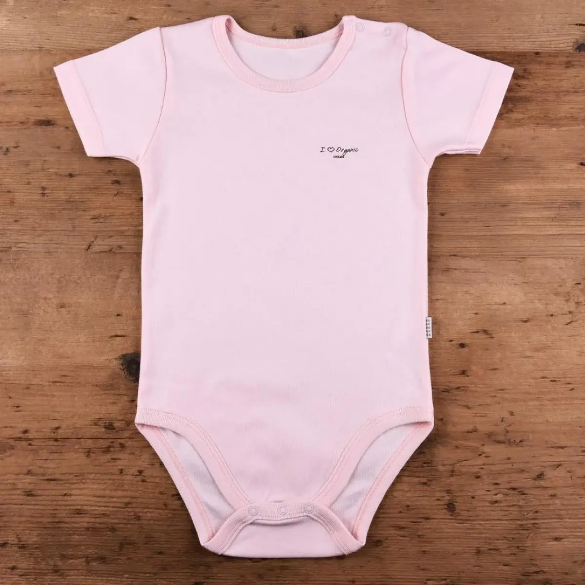 Kitikate Organik Body Kısa Kol Pembe