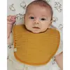 Bibaby Organik Fular Önlük Müslin 3lü Bistyle Kiremit - Bej - Hardal