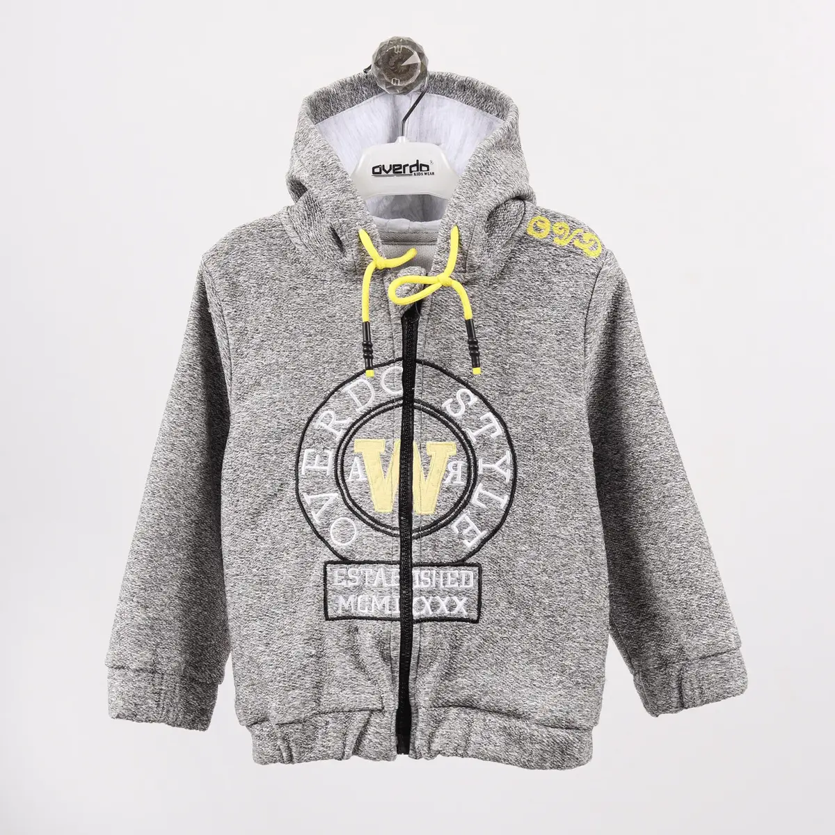 Overdo Ceket Kapüşonlu Style Nakışlı Sarı Overdo Ceket Kapüşonlu Style Nakışlı Sarı